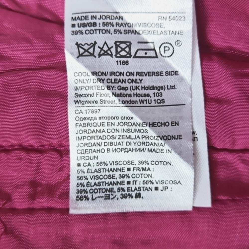 Banana Republic, Fuschia Sloan Ankle Pants, 4L - Picture 5 of 5